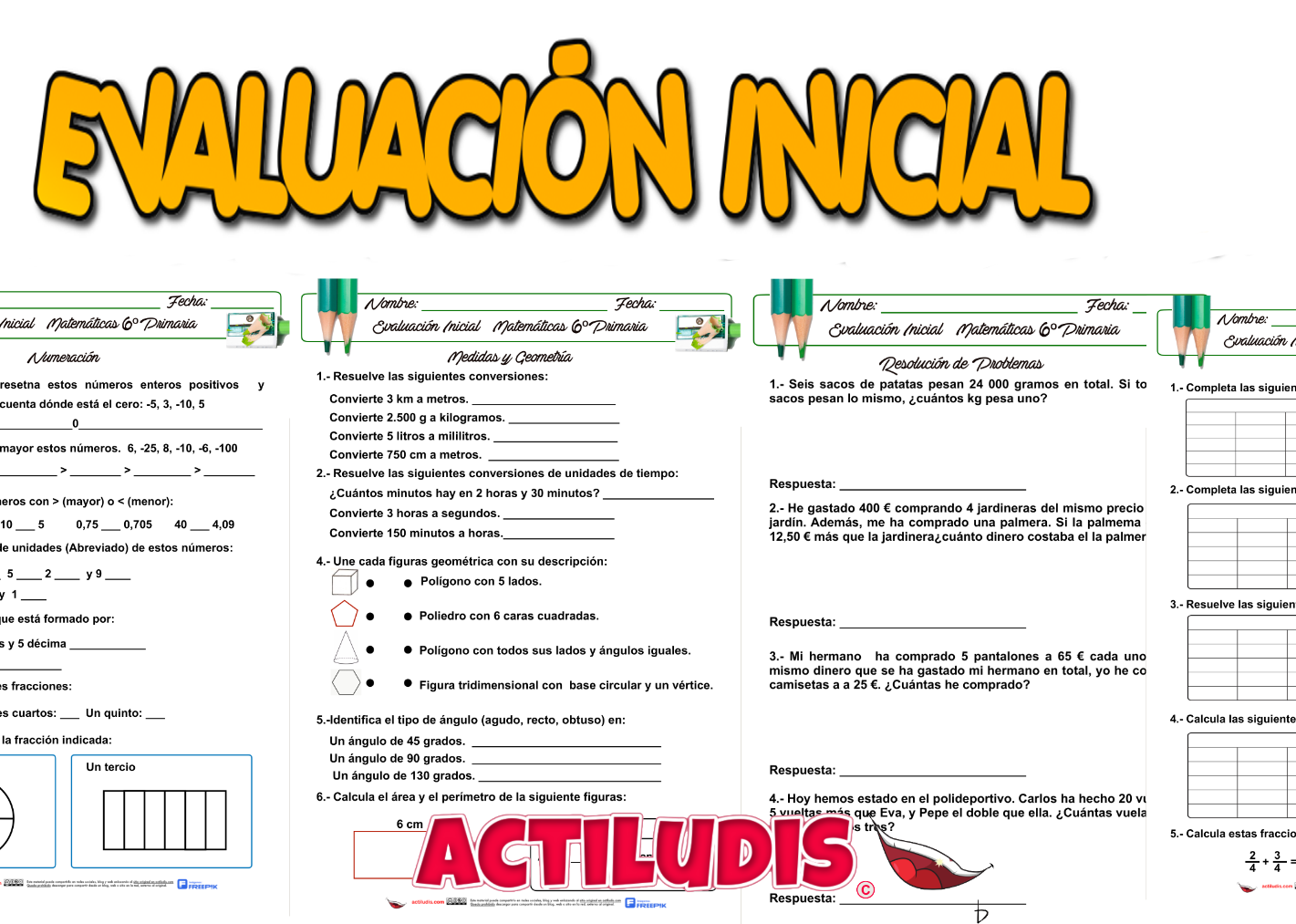 Evaluación Inicial Actituludis