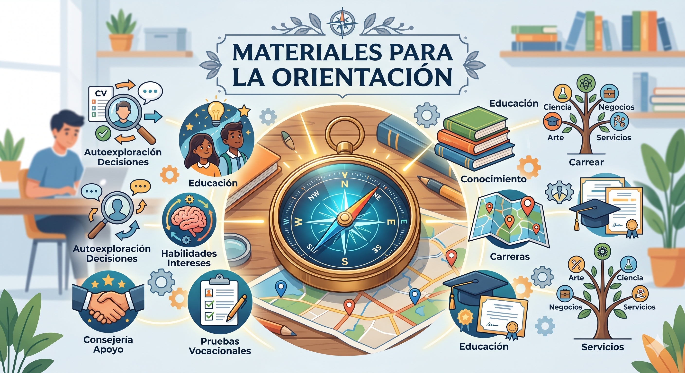 Materiales para la orientación